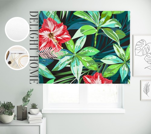 

Римская штора с фотопечатью 02-195 система Light I&H Джуси велюр 130*170 см