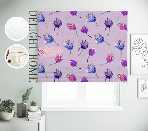 

Римская штора с фотопечатью 02-234 система Light I&H Джуси велюр 200*170 см