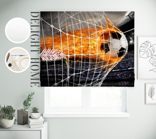

Римская штора с фотопечатью 10-038 система Light I&H Джуси велюр 160*170 см