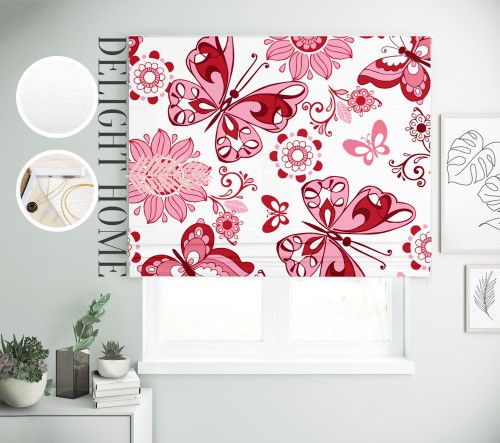 

Римская штора с фотопечатью 15-015 система Light I&H Джуси велюр 260*170 см