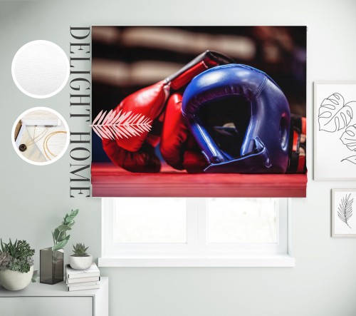 

Римская штора с фотопечатью 10-063 система Light I&H Джуси велюр 50*170 см