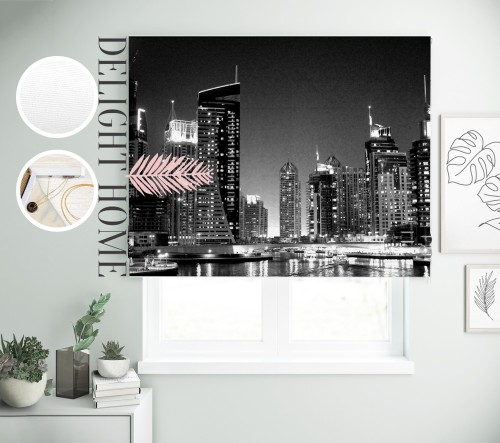 

Римская штора с фотопечатью 00-578 система Light I&H Джуси велюр 50*170 см