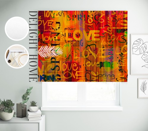

Римская штора с фотопечатью 00-084 система Light I&H Джуси велюр 40*170 см