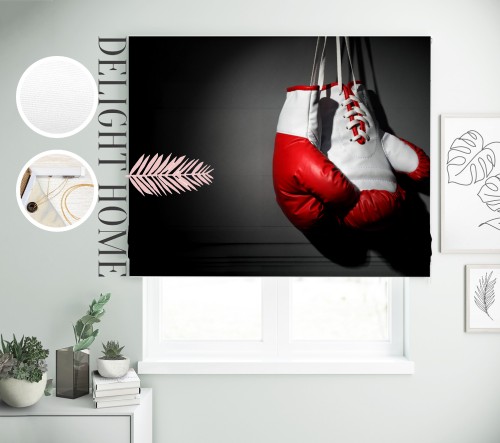 

Римская штора с фотопечатью 10-802 система Light I&H Джуси велюр 80*170 см