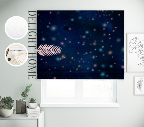 

Римская штора с фотопечатью 08-048 система Light I&H Джуси велюр 290*170 см