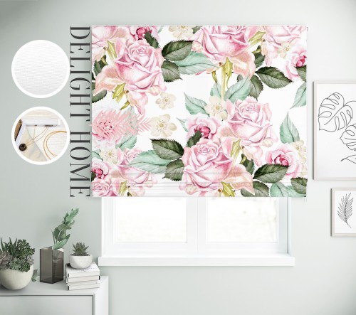 

Римская штора с фотопечатью 02-045 система Light I&H Джуси велюр 270*170 см