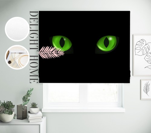 

Римская штора с фотопечатью 12-075 система Light I&H Джуси велюр 150*170 см