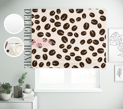 

Римская штора с фотопечатью 15-051 система Light I&H Джуси велюр 170*170 см