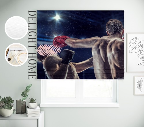 

Римская штора с фотопечатью 10-062 система Light I&H Джуси велюр 100*170 см