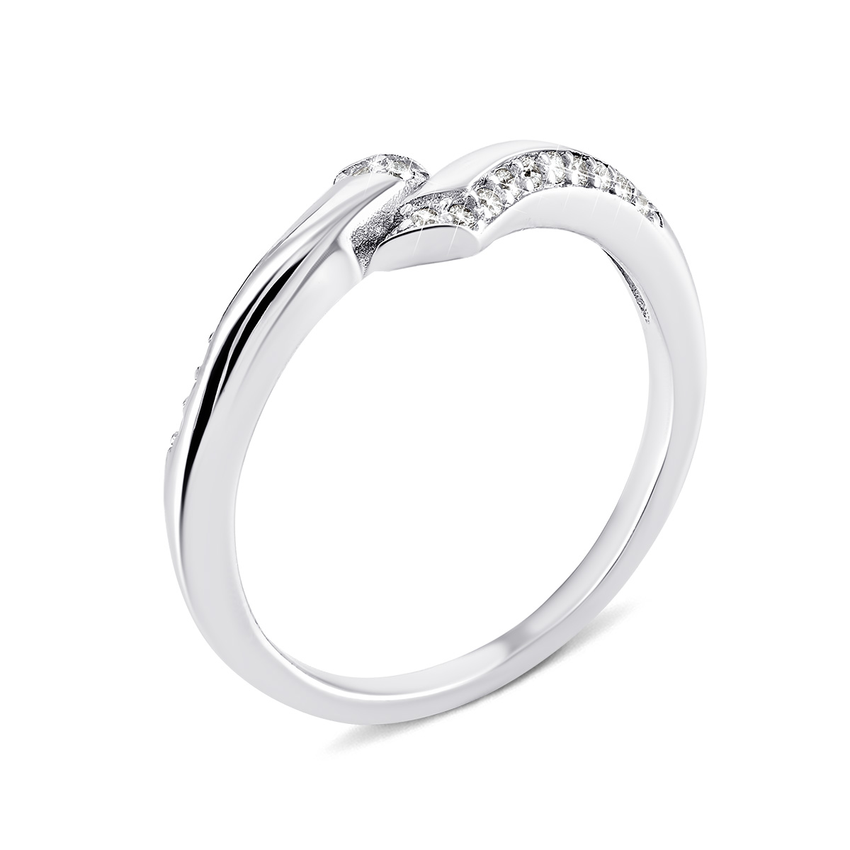 

Серебряное кольцо с фианитами 15.5 размер 1RI58375-R