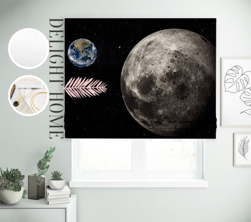 

Римская штора с фотопечатью 05-181 система Light I&H Джуси велюр 80*170 см
