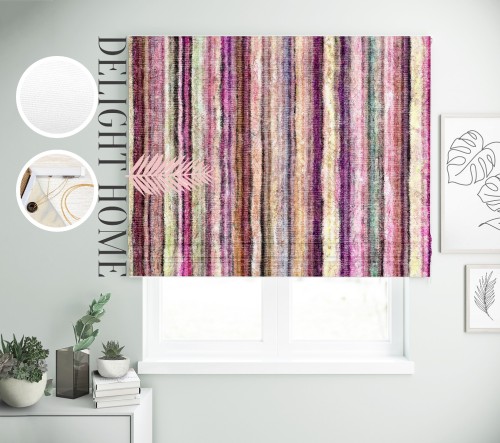 

Римская штора с фотопечатью 02-269 система Light I&H Джуси велюр 80*170 см