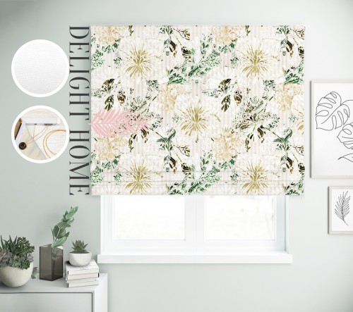 

Римская штора с фотопечатью 02-179 система Light I&H Джуси велюр 190*170 см