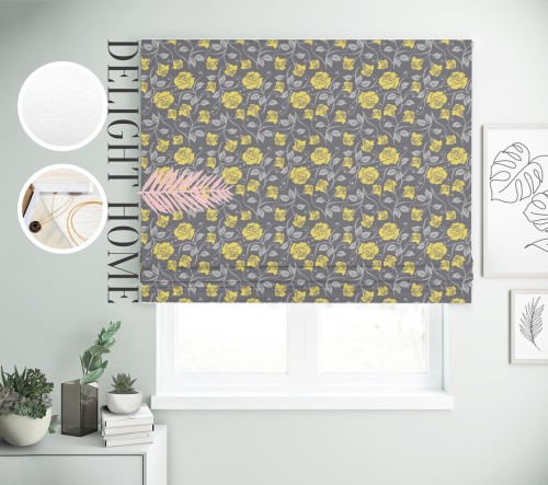 

Римская штора с фотопечатью 02-265 система Light I&H Джуси велюр 180*170 см