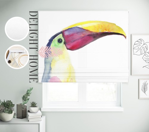

Римская штора с фотопечатью 04-022 система Light I&H Джуси велюр 40*170 см