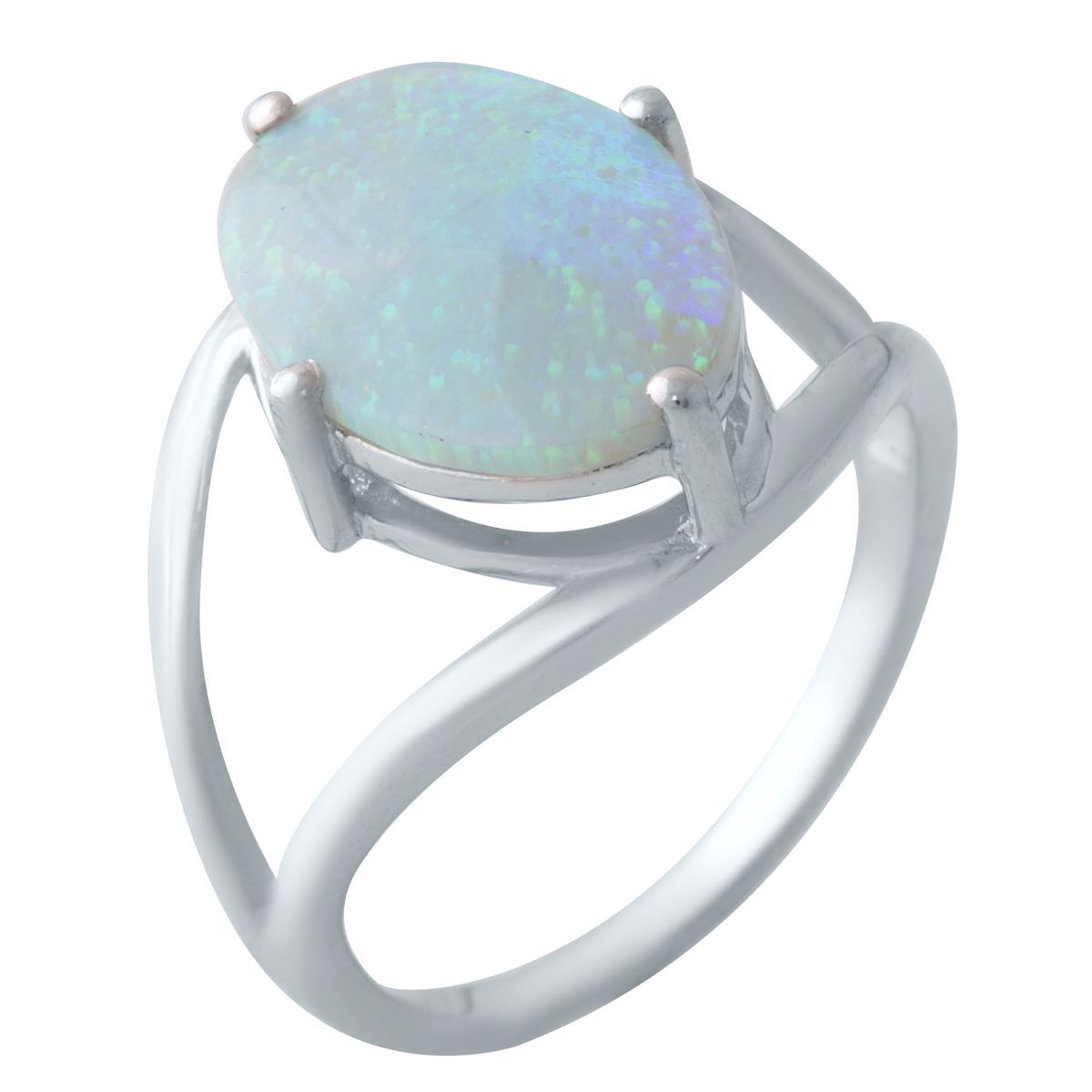 

Серебряное кольцо SilverLine с опалом 18 размер