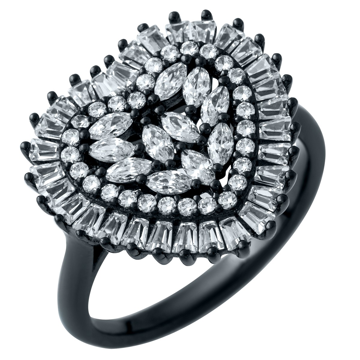 

Серебряное кольцо SilverLine с фианитами 16 размер