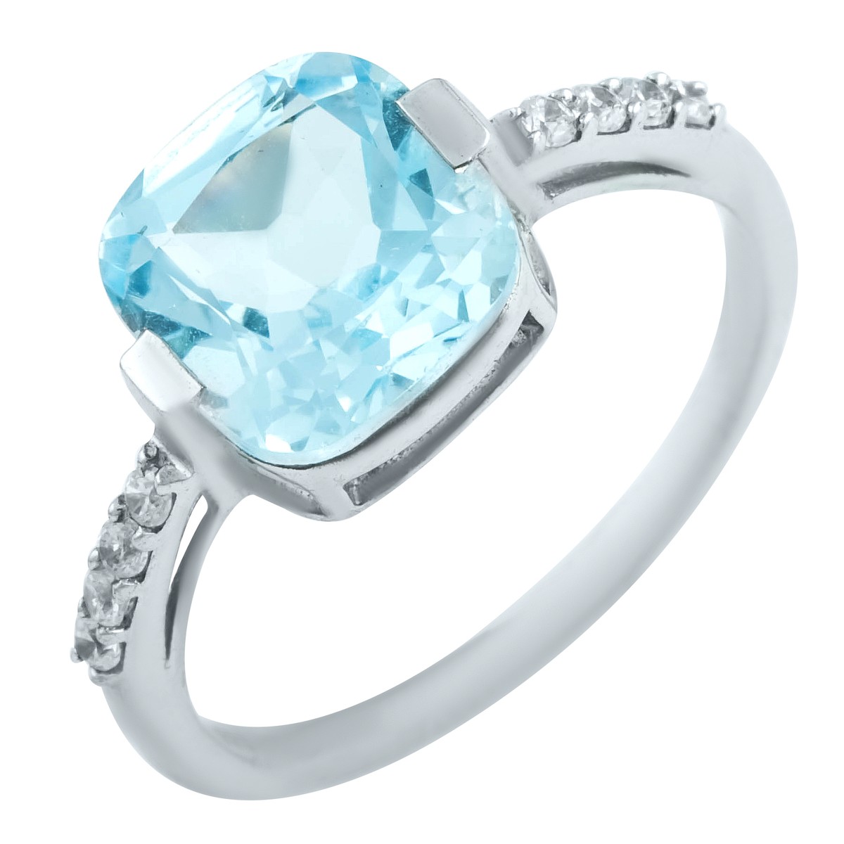 

Серебряное кольцо SilverLine с натуральным топазом 3.675ct 18 размер