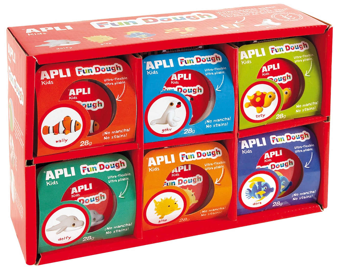 

Набор теста для лепки ApliKids Морской мир 12 шт (000013453) (8410782134534)