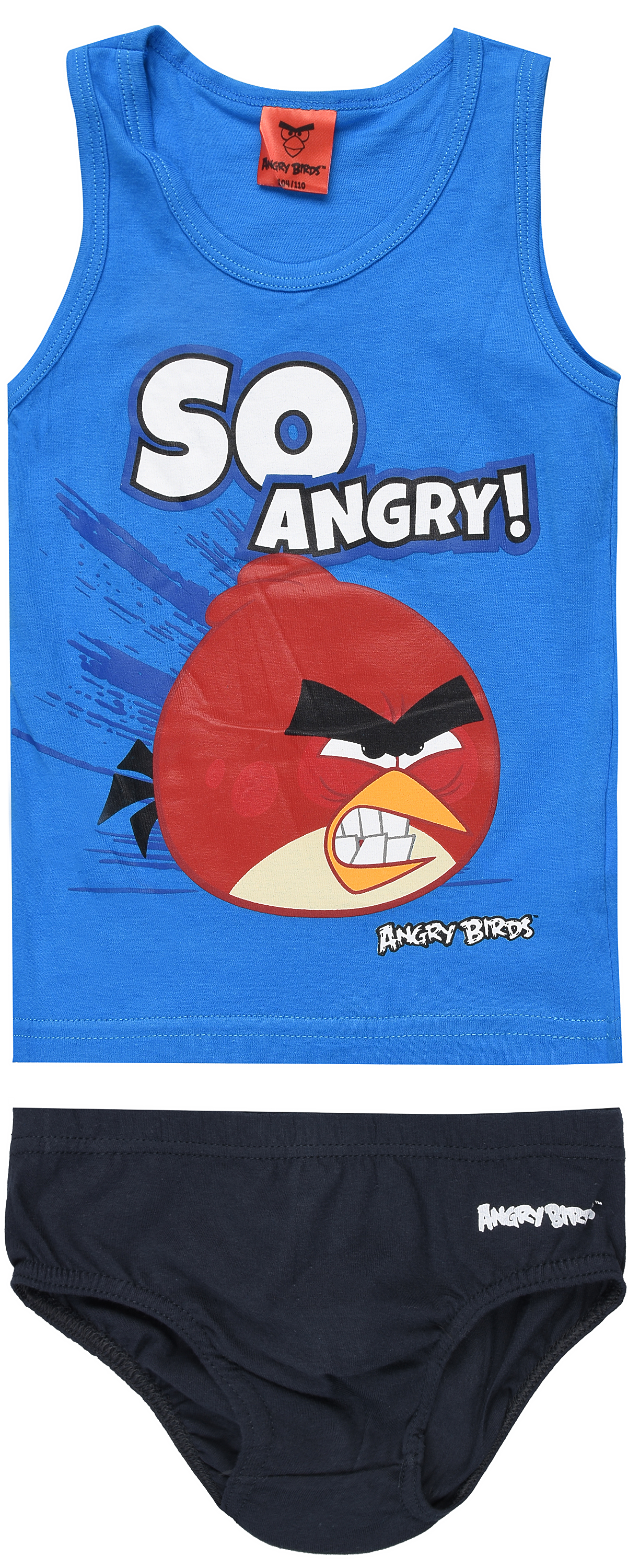 

Майка + трусы Disney Angry Bird ABC 52 32 011 116-122 см Синие с темно-серым