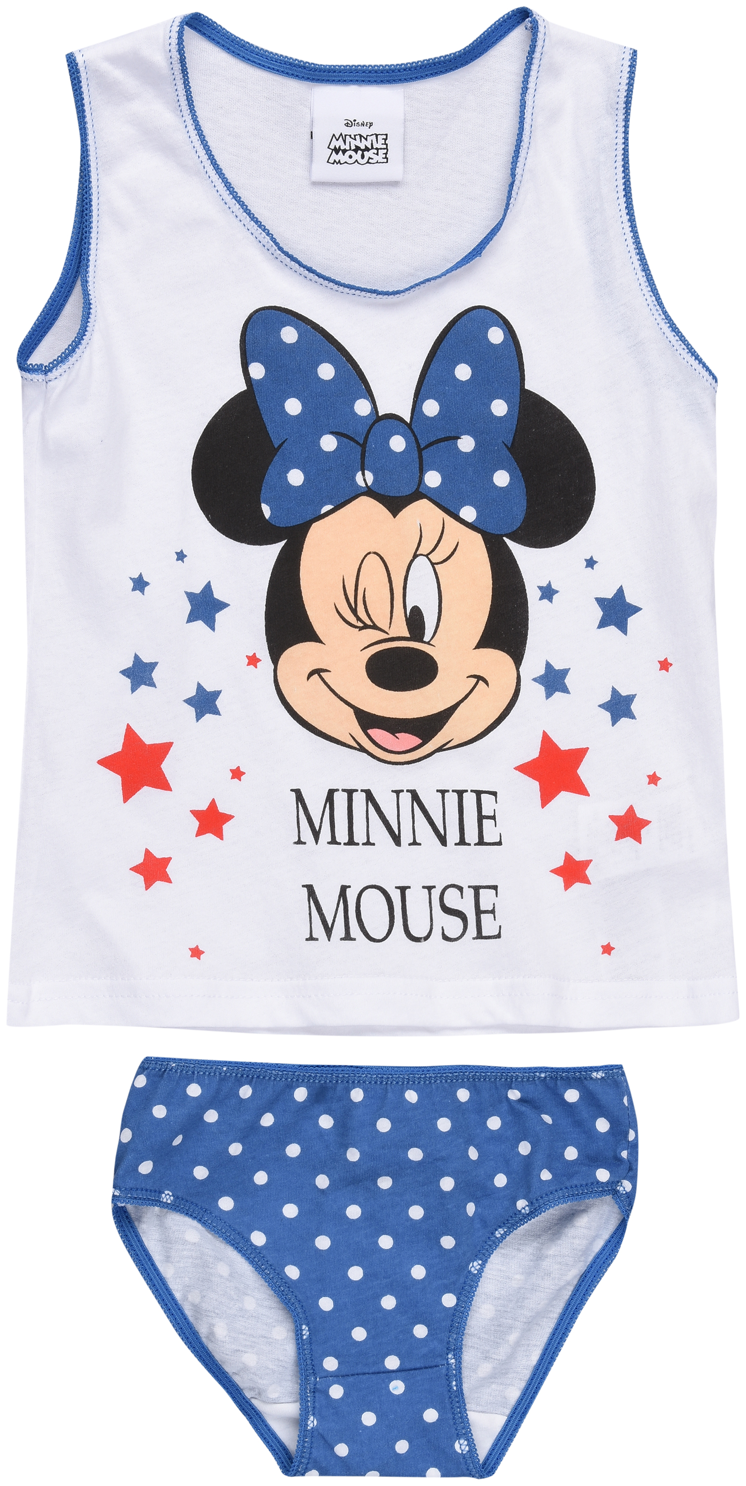 

Майка + трусы Disney Minnie DIS MF 52 32 4920 134 см Синие с белым