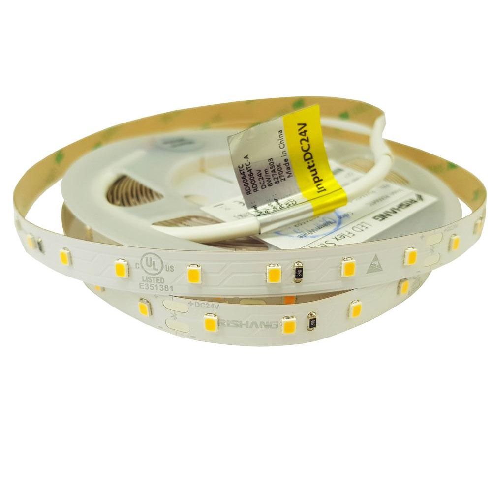 

Светодиодная лента LED RISHANG 3000K 64шт/м 24V 6w/m 5м RD0064TC-A3
