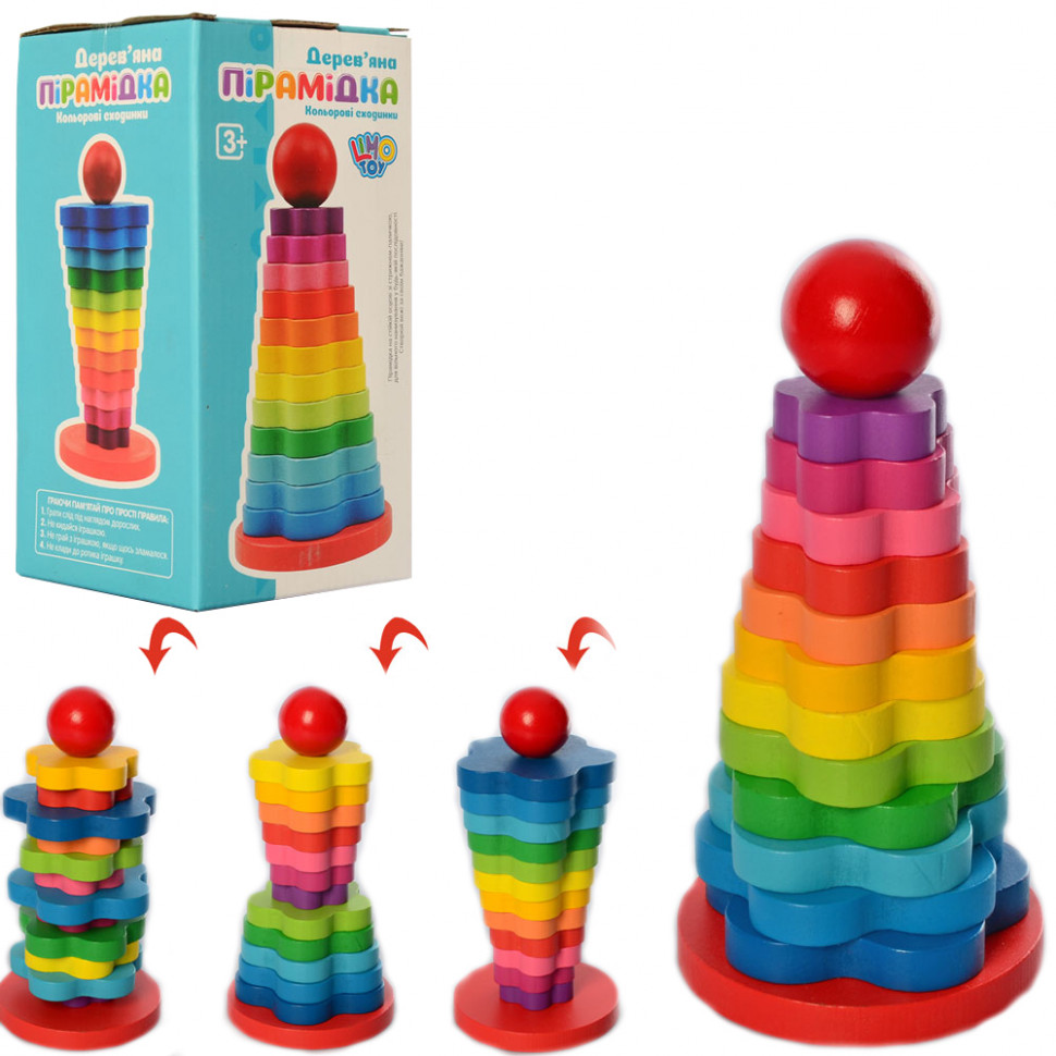 

Деревянная игрушка Tree Toys Пирамидка MD 1183 165071