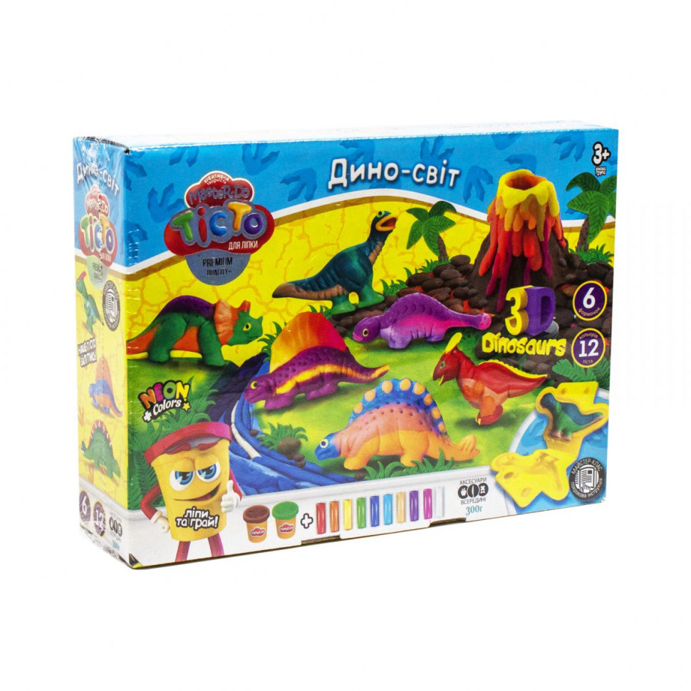 

Тесто для лепки Danko Toys Master Do ДИНОЗАВРИ-6 укр TMD-10-04U 136695