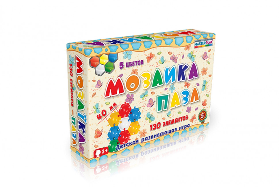 

Мозаика-пазл Colorplast 40мм №5 130 шт 1-146 164413