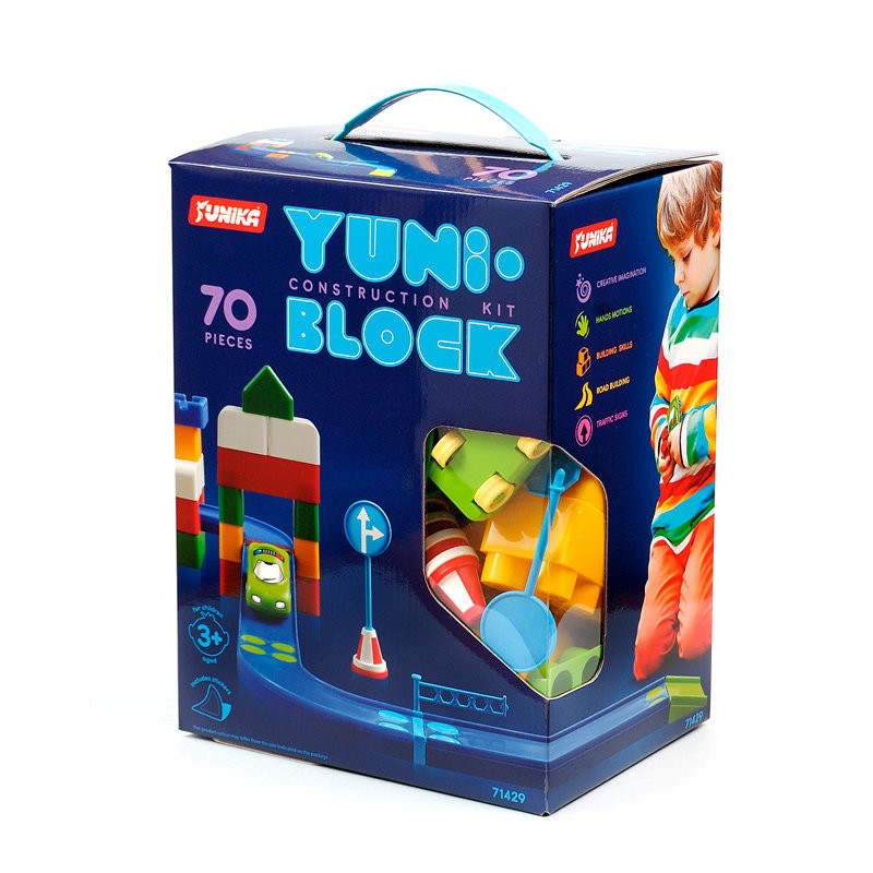 

Конструктор детский ЮНИКА "YUNI-BLOK" 70 деталей 71429 136841