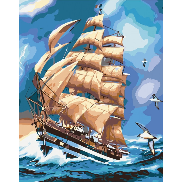 

Картина по номерам Идейка Морской пейзаж "Во время грозы" 40*50см KHO2712 163077