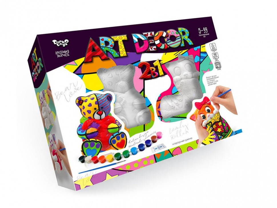 

Набор креативного творчества Danko Toys "ART DECOR" 2в1 укр ARTD-02-01U 165291