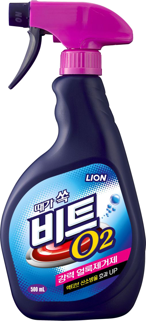 

Кислородный пятновыводитель-отбеливатель спрей Lion Beat O2 500 мл