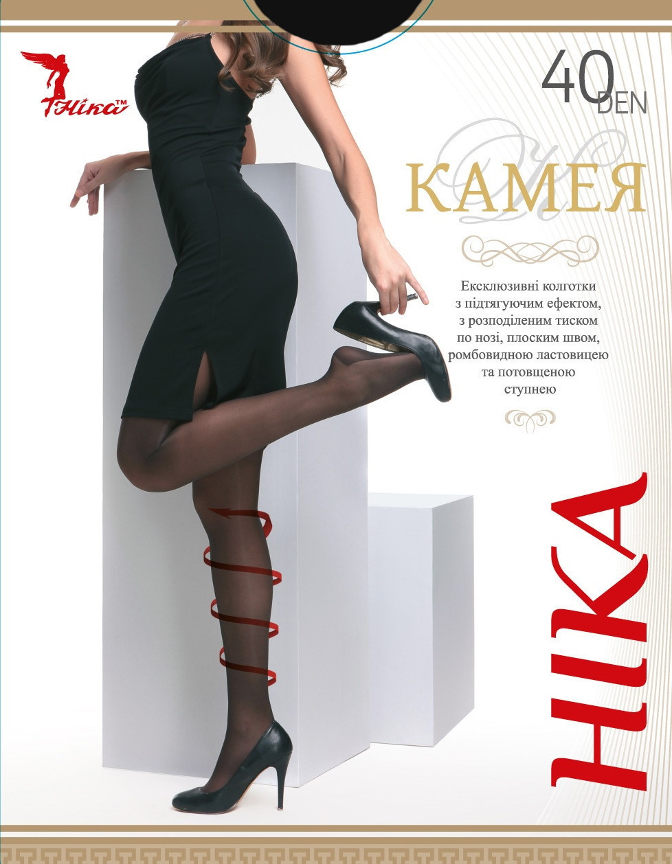 

Колготки Ника Камея 515к/Б 40 Den 5р Чёрный