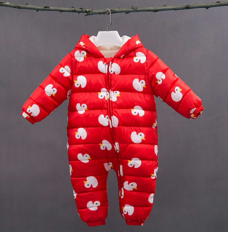 

Комбинезон детский утепленный демисезонный Уточки, красный Berni Kids (68 / 70) Красный (51250)