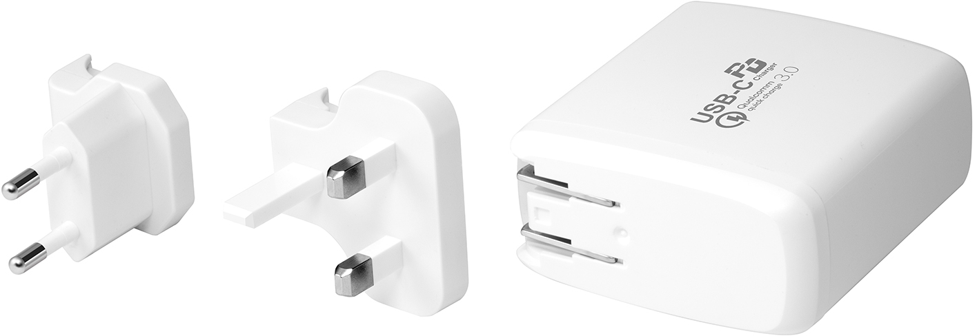 

Сетевое зарядное устройство Promate PowerCore-60 60 Вт Type-C PD + USB QC 3.0 White (powercore-60.white)