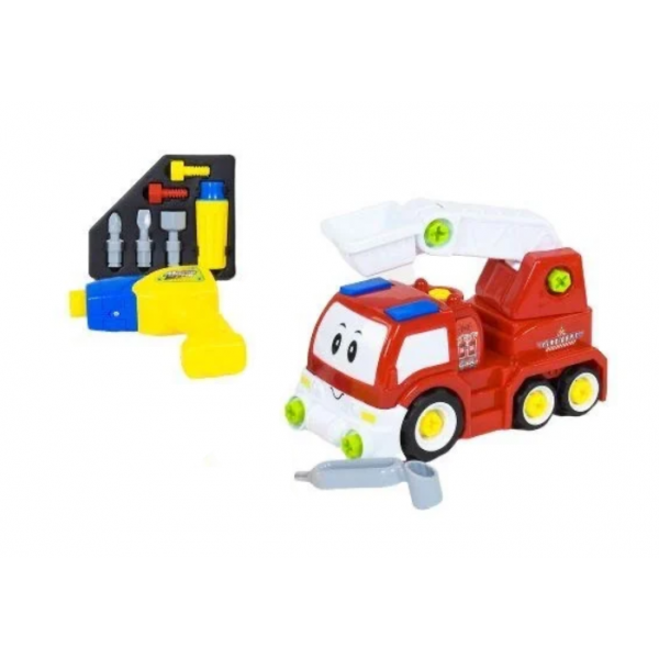 

Детская машинка Пожарная машина игрушечная с шуруповертом для детей Happy Toys (1983)