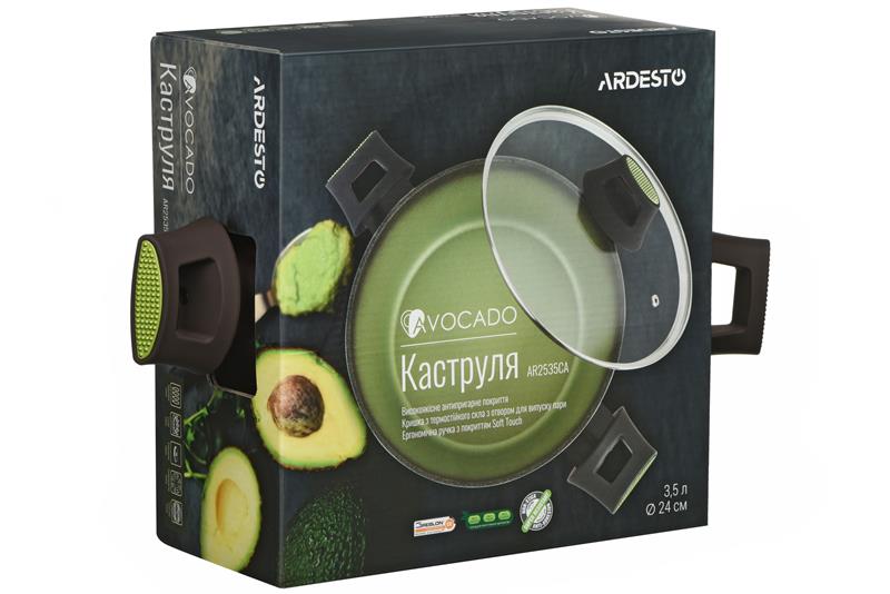 

Средняя кастрюля 3,5 л и стеклянной крышкой Ardesto Avocado