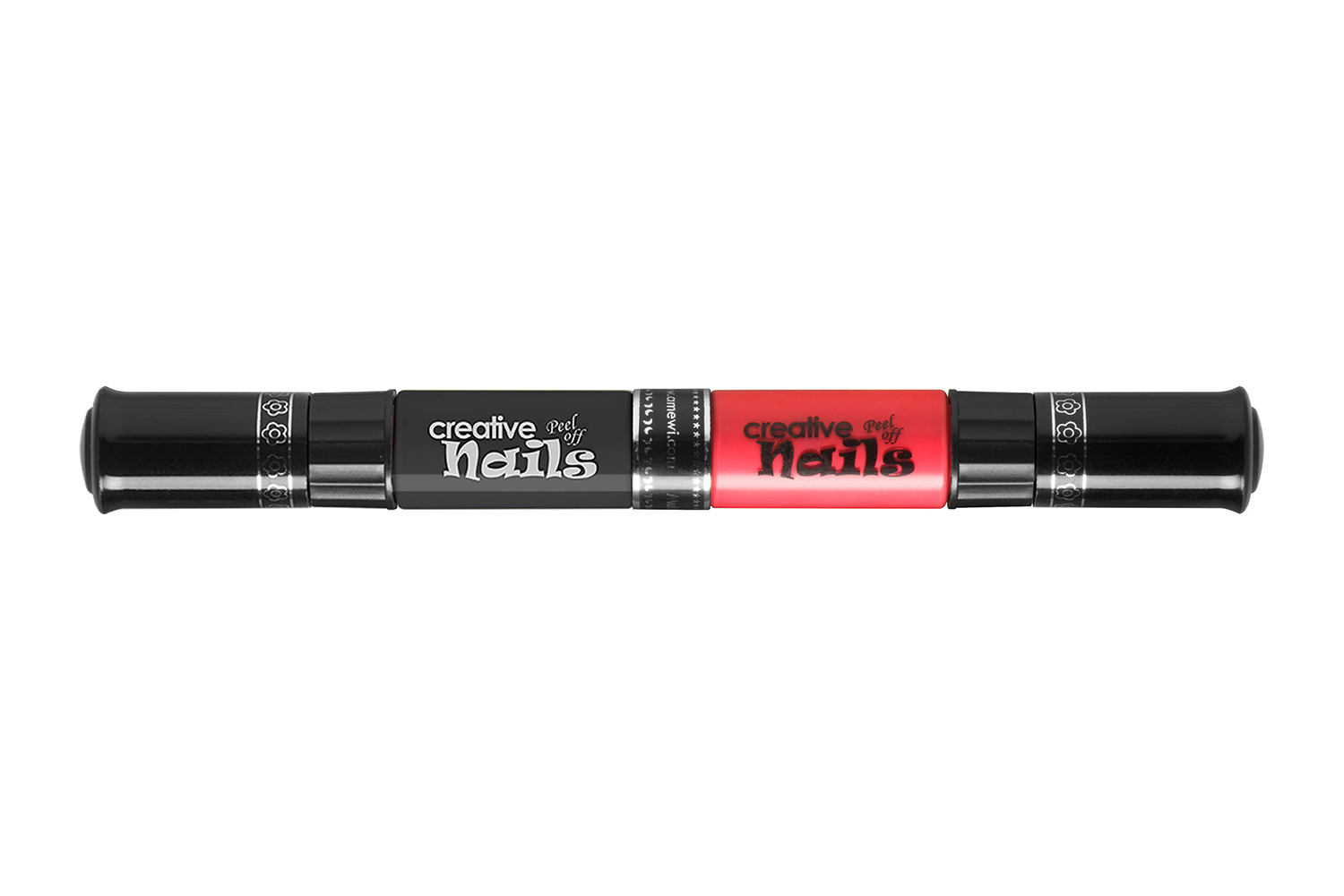 

Детский лак-карандаш для ногтей Malinos Creative Nails на водной основе (2 цвета Черный + Малиновый)