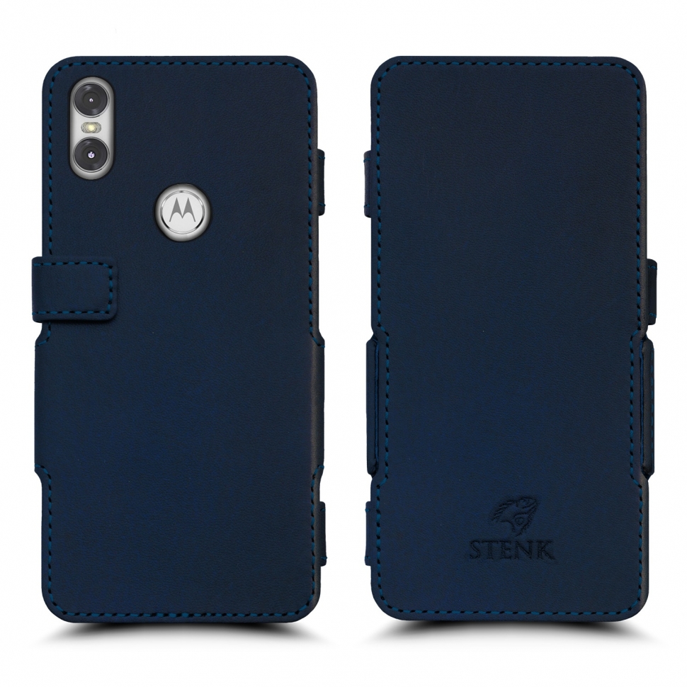 

Чехол книжка Stenk Prime для Motorola One (XT1941-4) Синий
