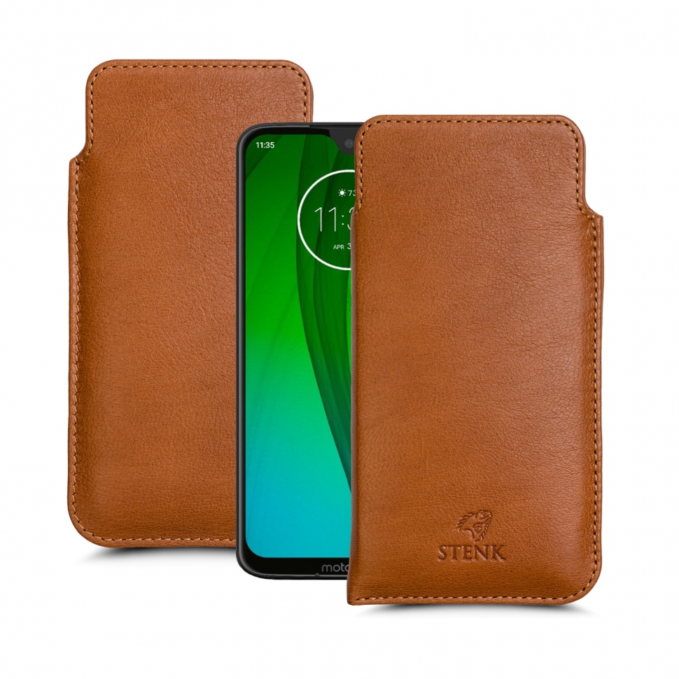 

Футляр Stenk Elegance для Motorola Moto G7 Camel