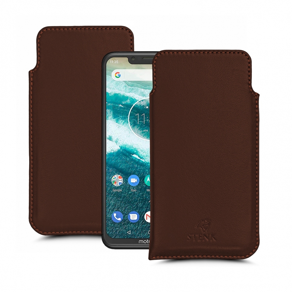 

Футляр Stenk Elegance для Motorola One (XT1941-4) Коричневый