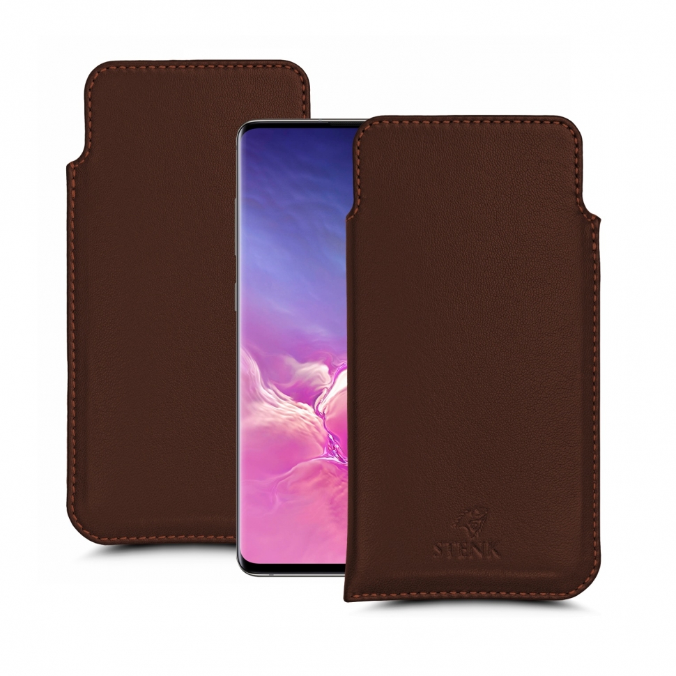 

Футляр Stenk Elegance для Samsung Galaxy S10 Plus Коричневый