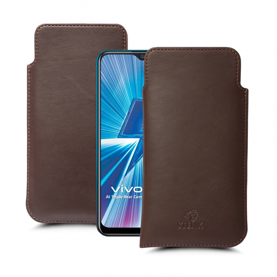 

Футляр Stenk Elegance для Vivo Y17 Коричневый