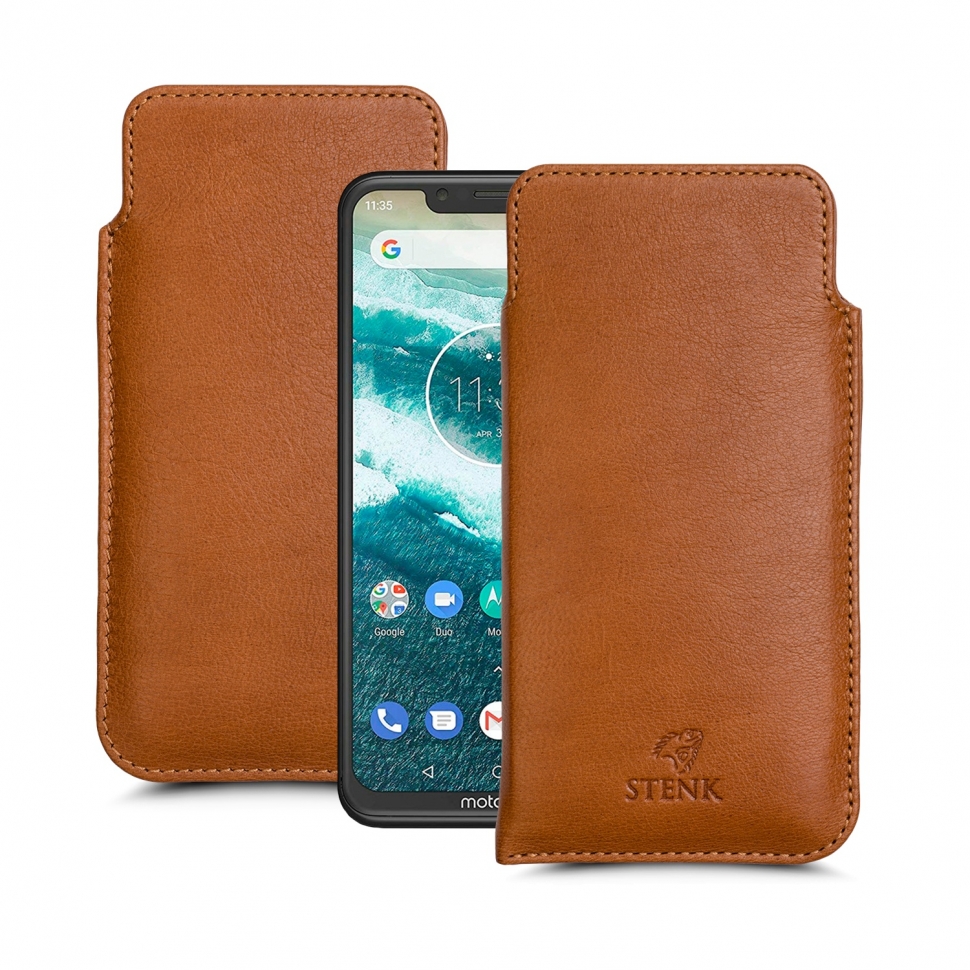 

Футляр Stenk Elegance для Motorola One (XT1941-4) Camel