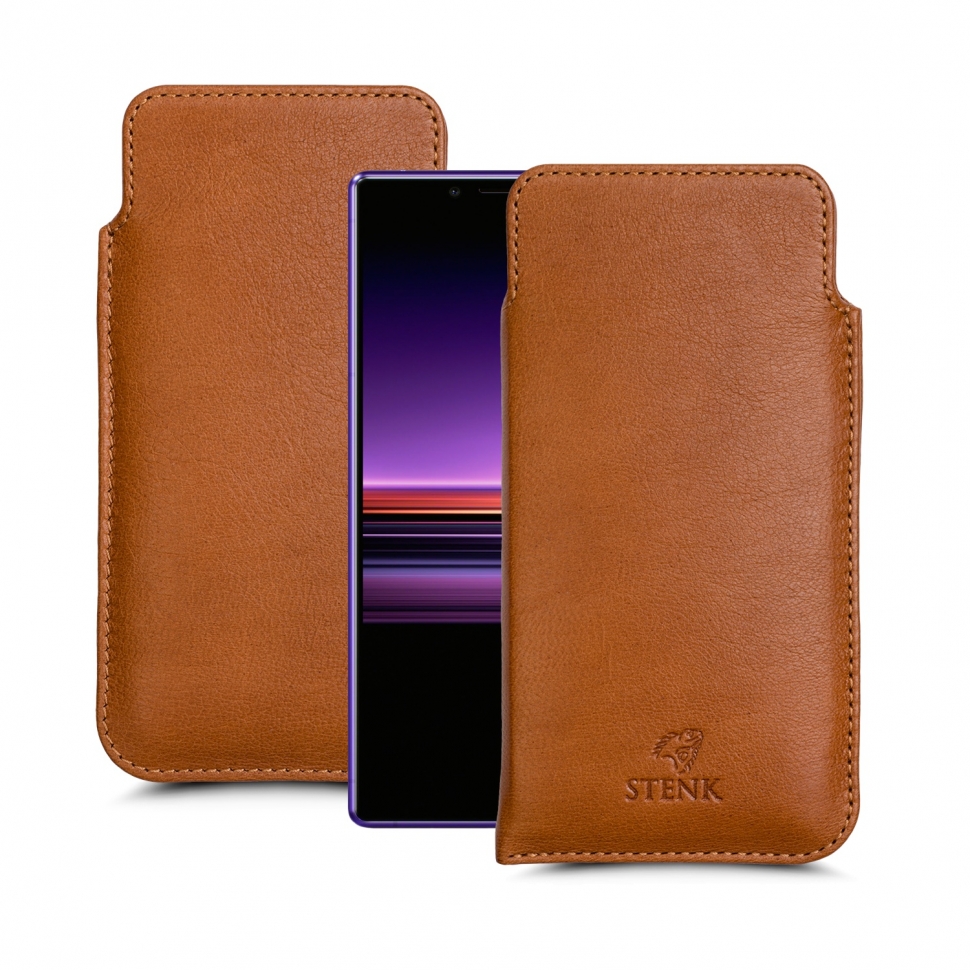 

Футляр Stenk Elegance для Sony Xperia 1 Camel