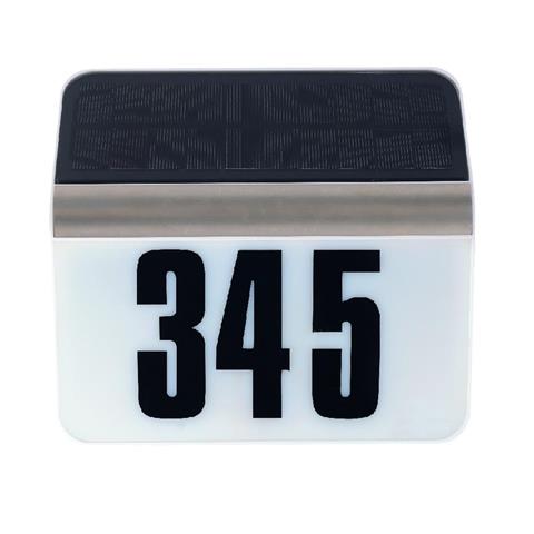 

Светильник фасадный Horoz Electric на солнечной батарее-указатель номера дома OMNIA