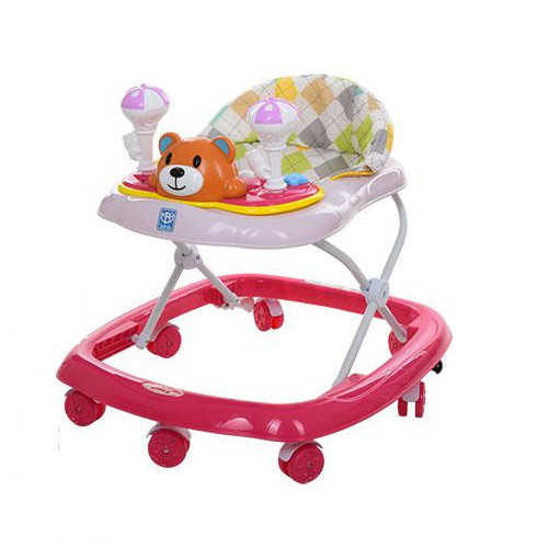 

Ходунки детские Bambi Мишка Малиновые M3656