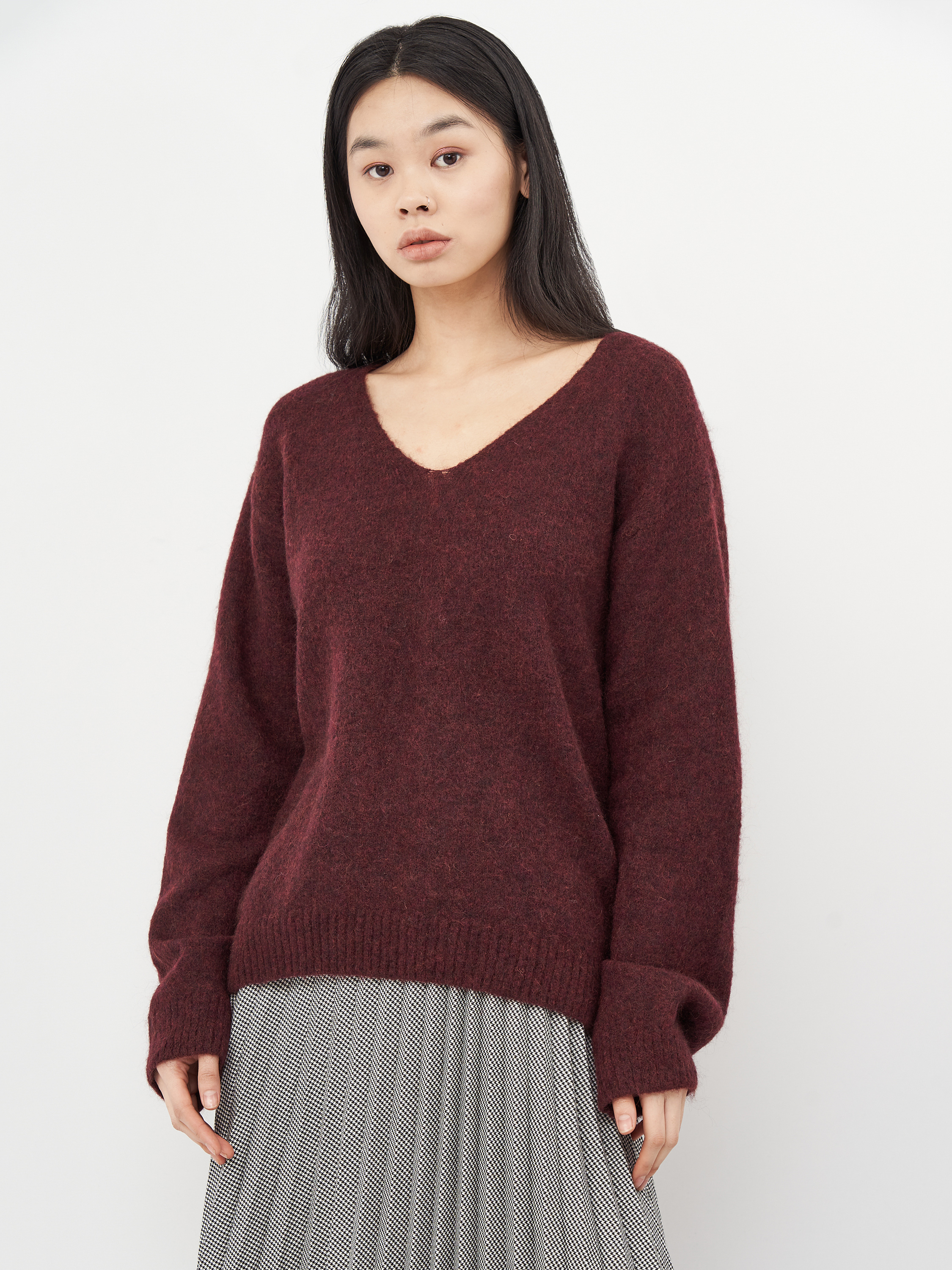 

Пуловер H&M 110478  Бордовый, Пуловер H&M 110478 S Бордовый