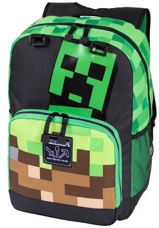 

Рюкзак JINX Minecraft Creepy Things Backpack 17”, Green